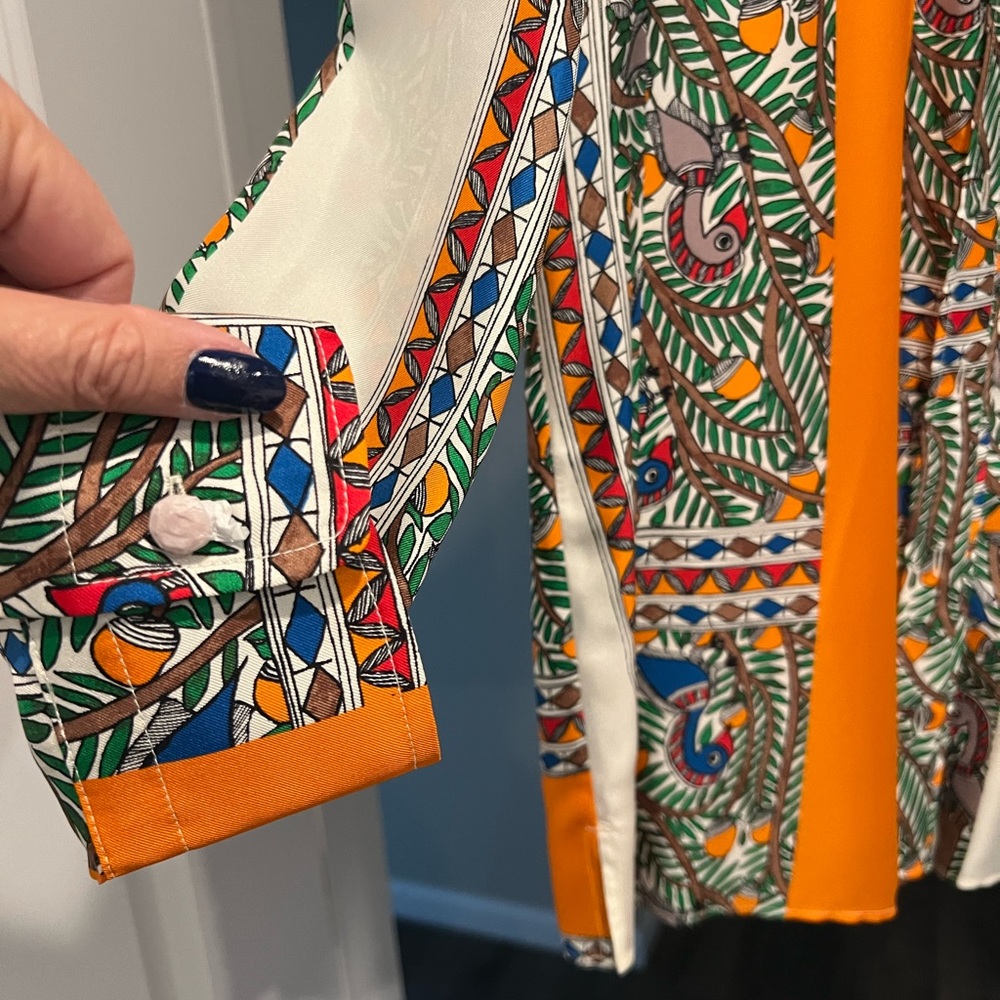 Tory Burch “Something Wild Stripe” blouse